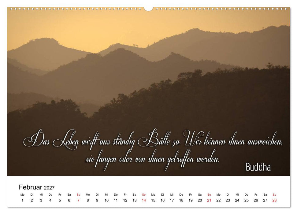 Buddhistische Weisheiten (CALVENDO Wandkalender 2027)