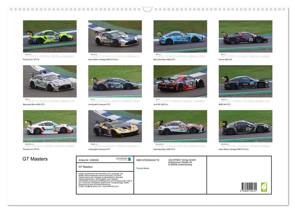 GT Masters (CALVENDO Wandkalender 2027)