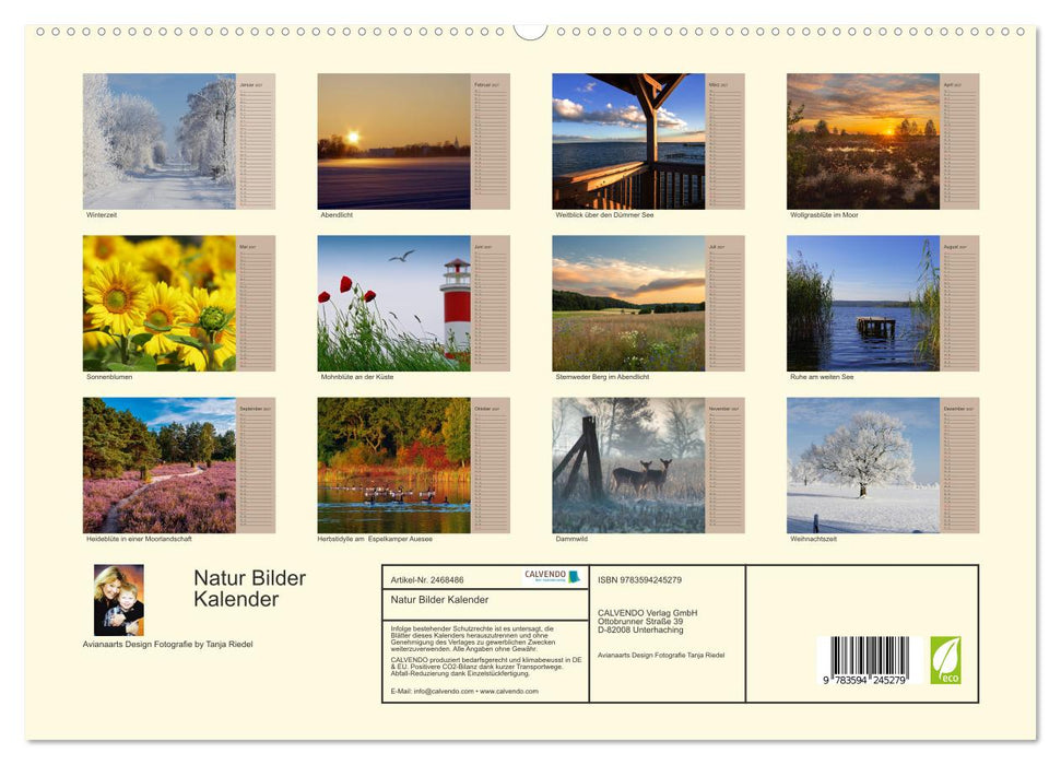 Natur Bilder Kalender (CALVENDO Premium Wandkalender 2027)