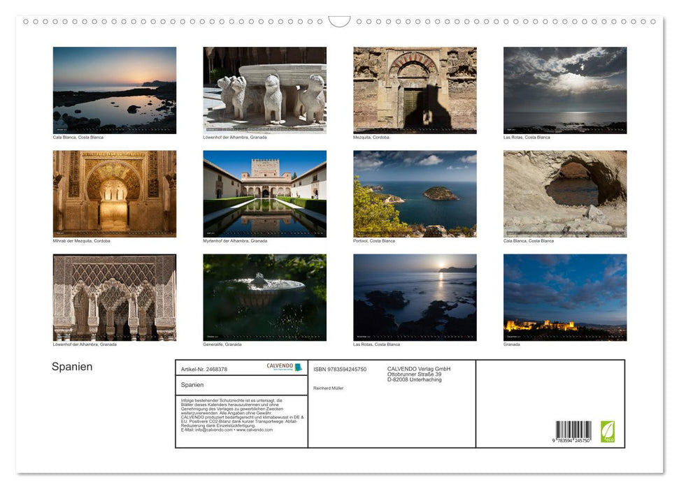 Spanien (CALVENDO Wandkalender 2027)