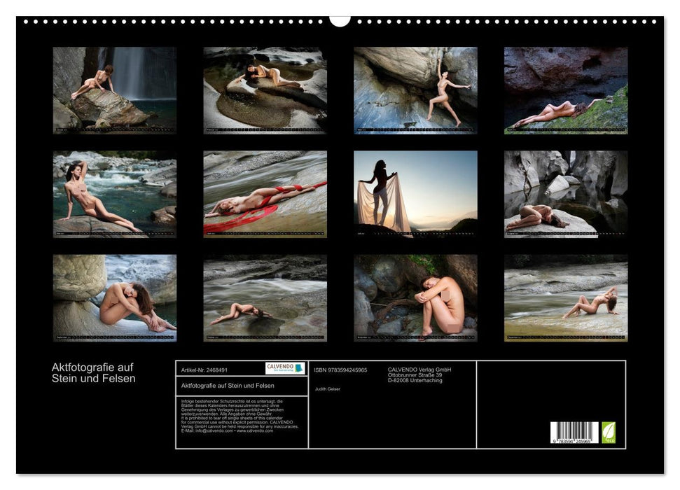 Aktfotografie auf Stein und Felsen (CALVENDO Wandkalender 2027)