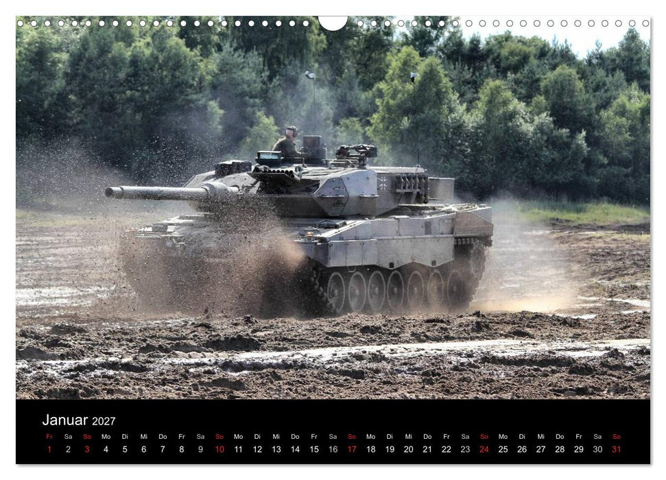 Panzerstahl auf der Heide – Das Heer legt wieder los (CALVENDO Wandkalender 2027)