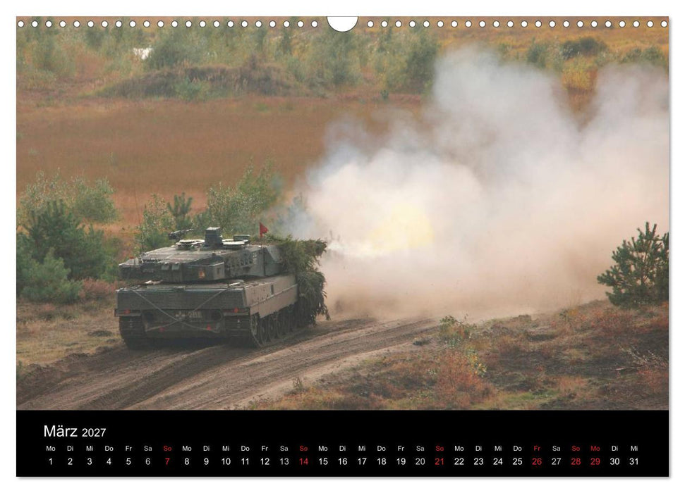 Panzerstahl auf der Heide – Das Heer legt wieder los (CALVENDO Wandkalender 2027)