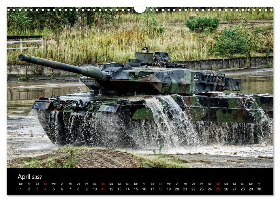 Panzerstahl auf der Heide – Das Heer legt wieder los (CALVENDO Wandkalender 2027)