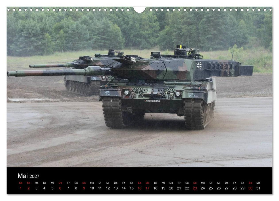 Panzerstahl auf der Heide – Das Heer legt wieder los (CALVENDO Wandkalender 2027)