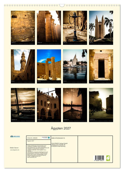 Ägypten 2027 (CALVENDO Wandkalender 2027)