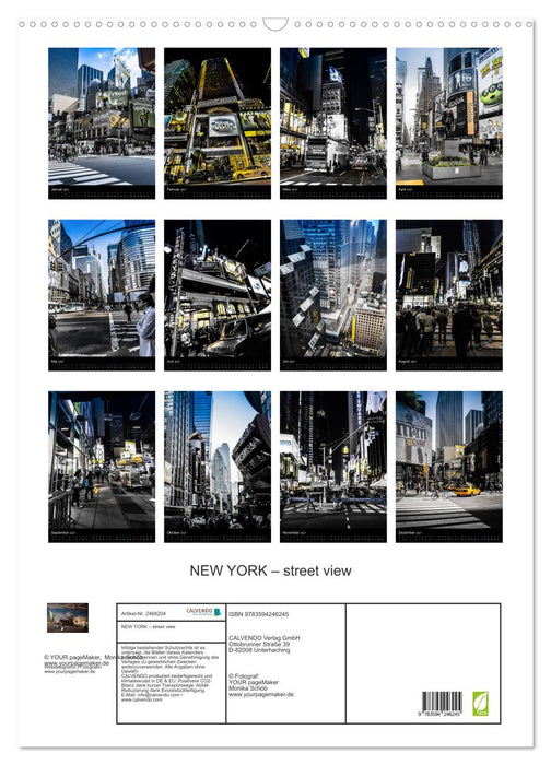 NEW YORK – street view (CALVENDO Wandkalender 2027)