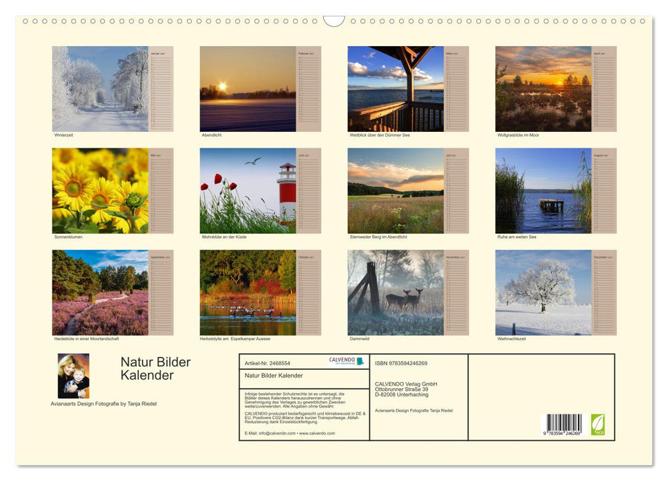 Natur Bilder Kalender (CALVENDO Wandkalender 2027)