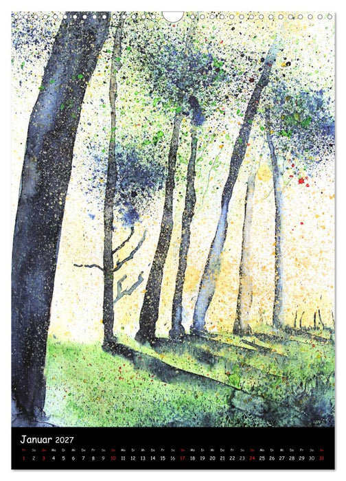 Impressionen in Aquarell (CALVENDO Wandkalender 2027)