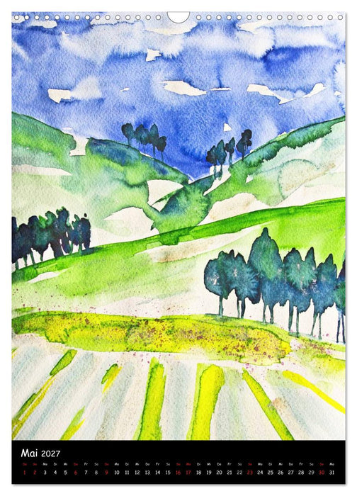 Impressionen in Aquarell (CALVENDO Wandkalender 2027)