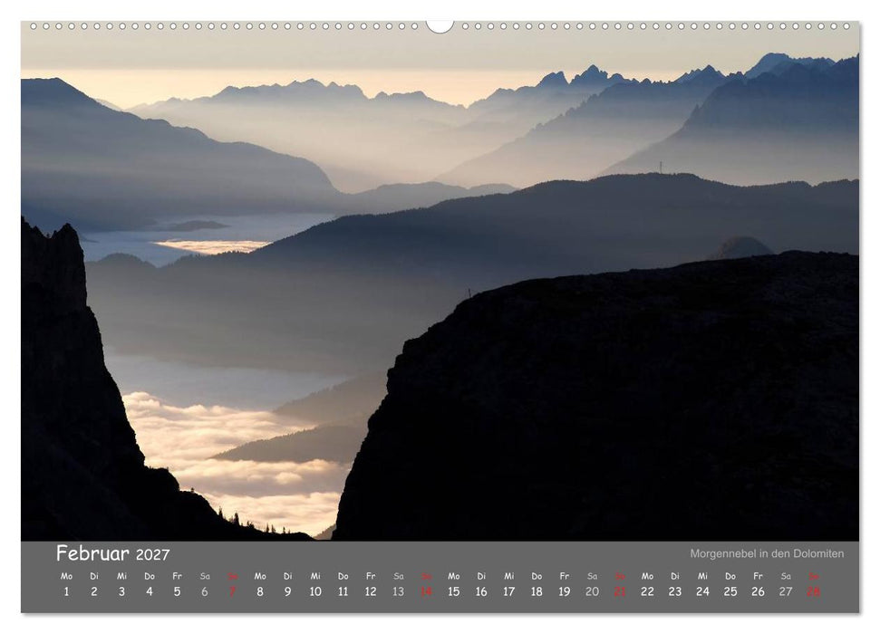 Traumhafte Bergwelt Kalender (CALVENDO Premium Wandkalender 2027)