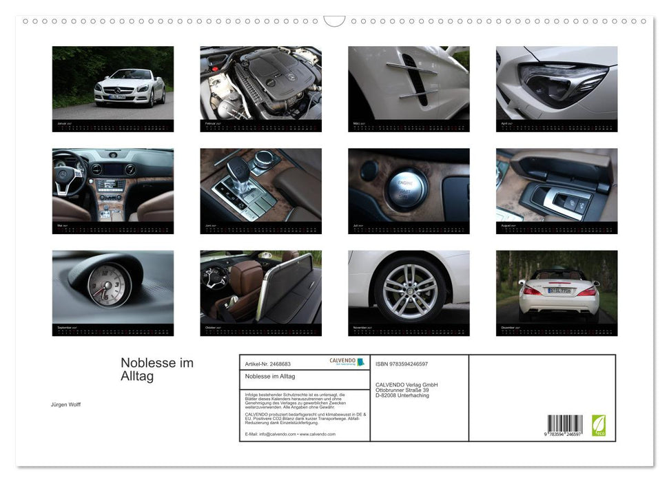 Noblesse im Alltag (CALVENDO Wandkalender 2027)