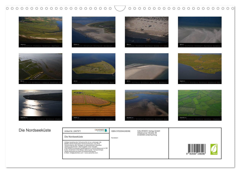 Die Nordseeküste (CALVENDO Wandkalender 2027)