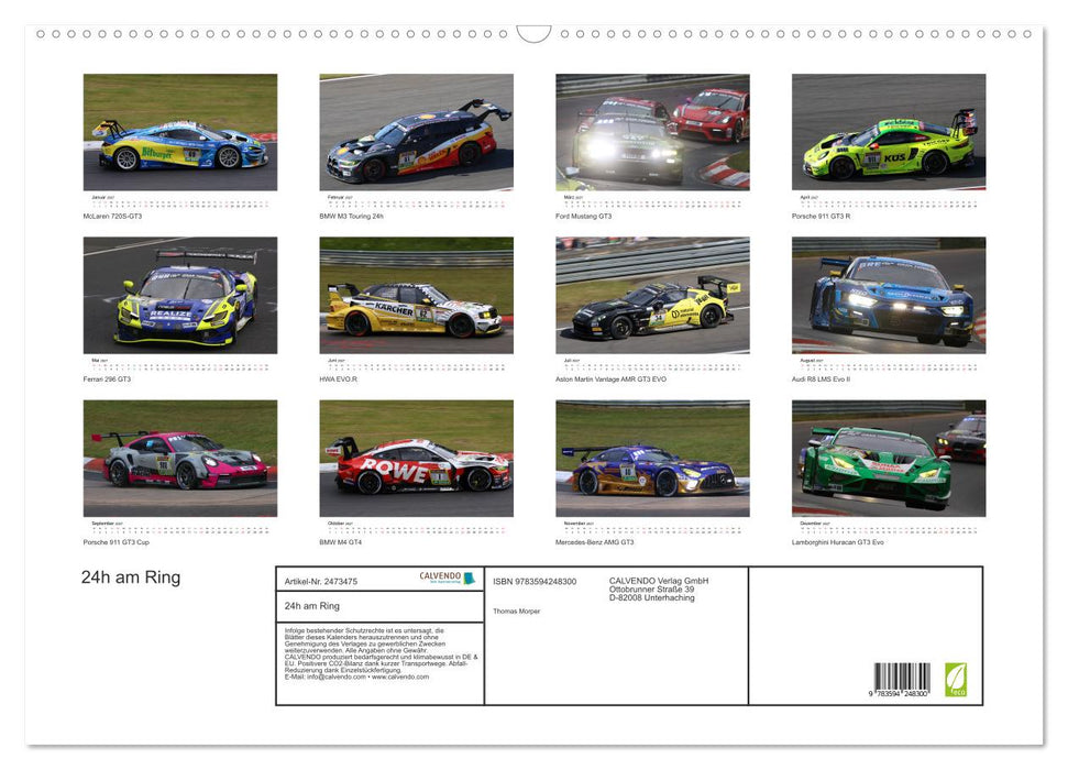24h am Ring (CALVENDO Wandkalender 2027)