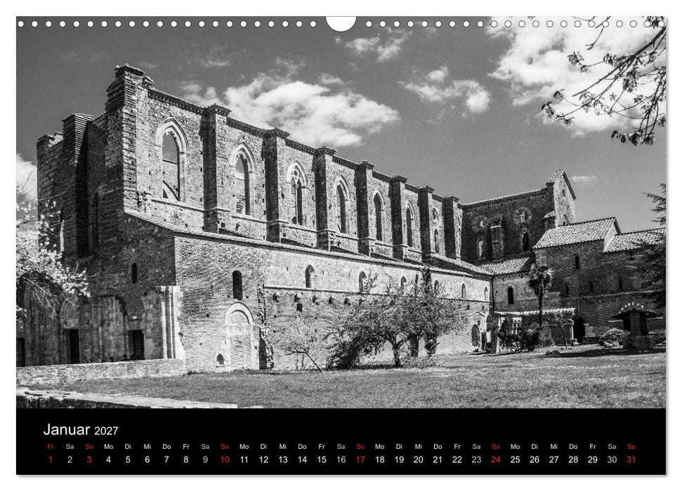 Architektur in Schwarz-Weiß (CALVENDO Wandkalender 2027)
