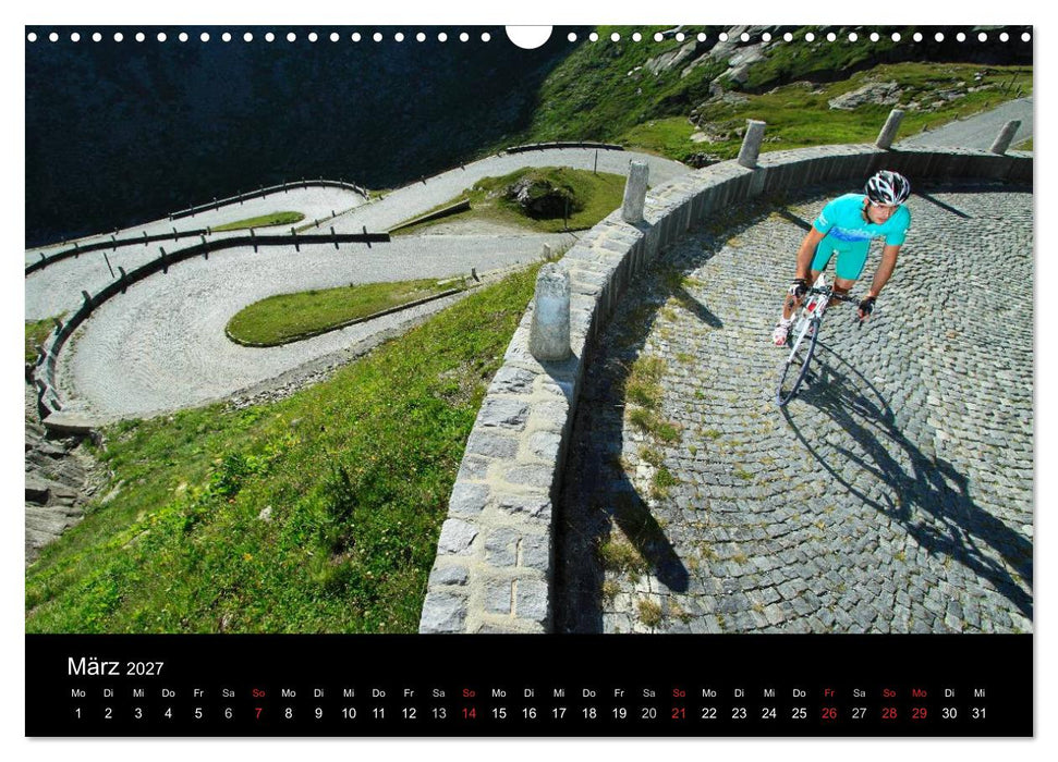 Alpenpässe auf dem Rennrad Vol. 1 (CALVENDO Wandkalender 2027)