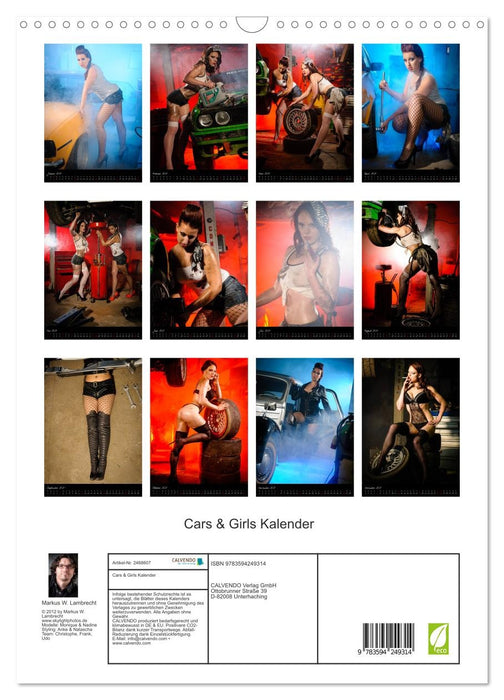 Cars & Girls Kalender (CALVENDO Wandkalender 2027)