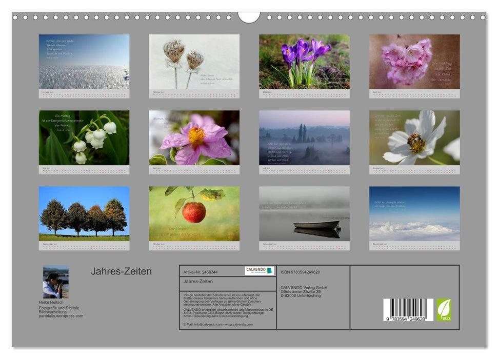 Jahres-Zeiten (CALVENDO Wandkalender 2027)