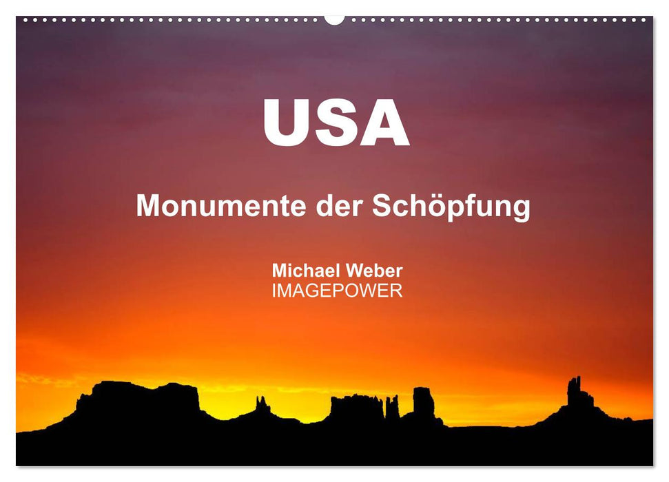 USA - Monumente der Schöpfung (CALVENDO Wandkalender 2027)