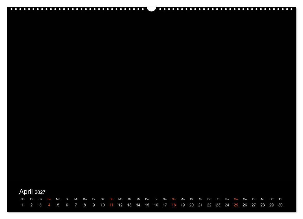 Bastelkalender - Schwarz (CALVENDO Wandkalender 2027)