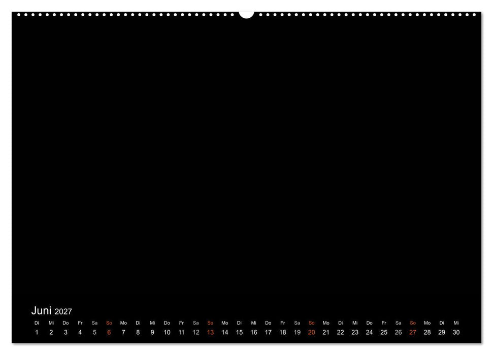 Bastelkalender - Schwarz (CALVENDO Wandkalender 2027)