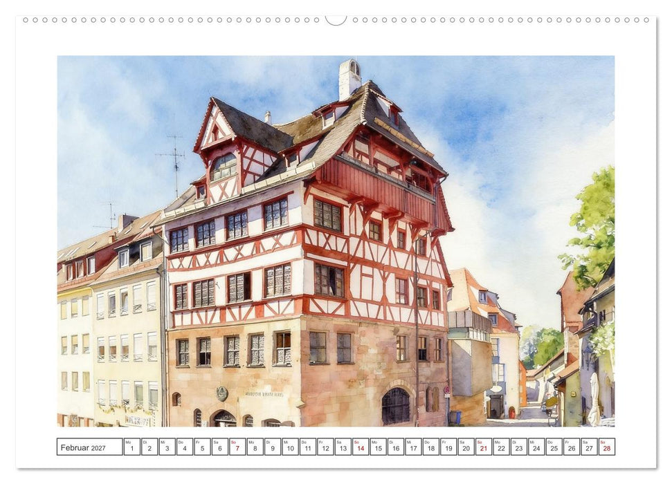 Malerisches Nürnberg (CALVENDO Premium Wandkalender 2027)