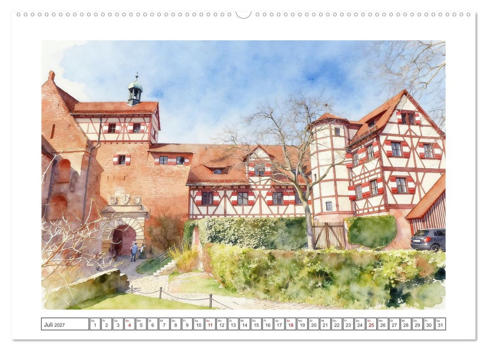 Malerisches Nürnberg (CALVENDO Premium Wandkalender 2027)