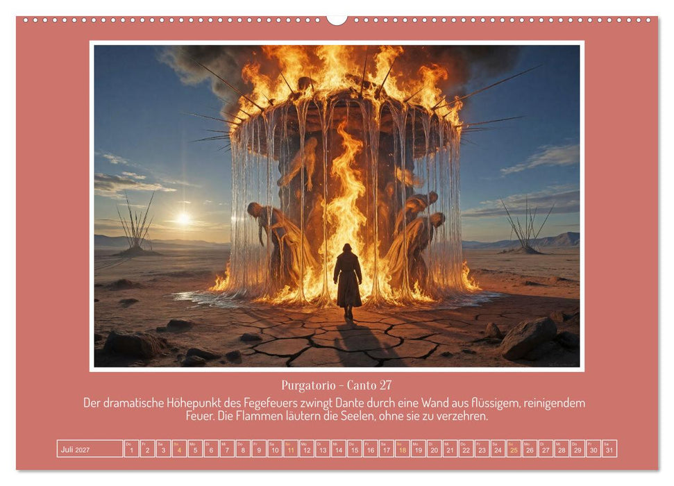 Surreale Sphären: Dantes Göttliche Komödie (CALVENDO Premium Wandkalender 2027)