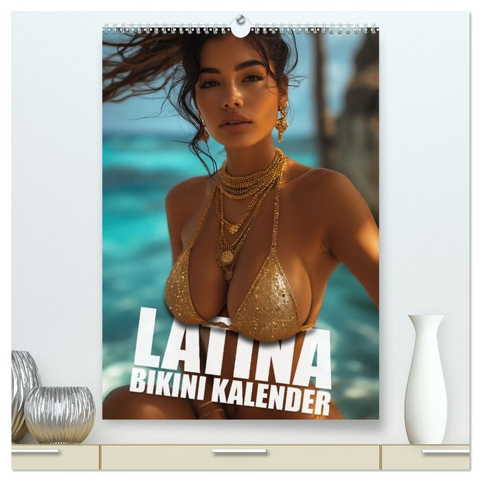 Latina Bikini Kalender: Glamouröse KI-Kunst mit heißen Latina Models (CALVENDO Premium Wandkalender 2027)