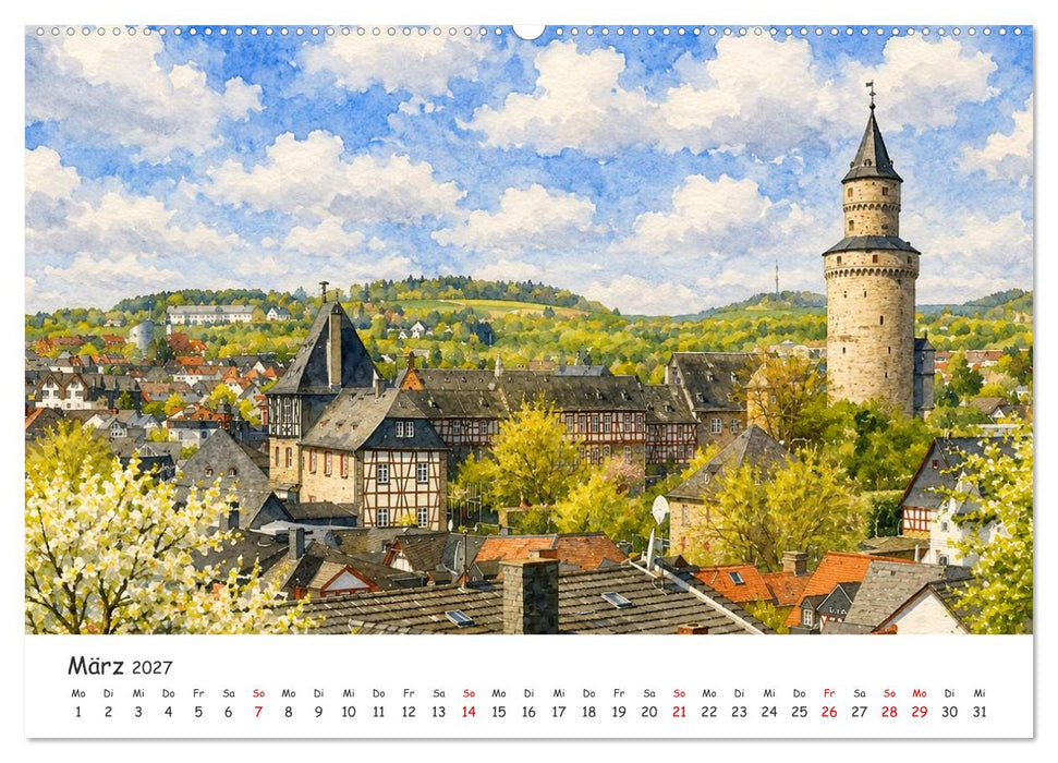 Idstein im Algorithmus der Kunst (CALVENDO Premium Wandkalender 2027)