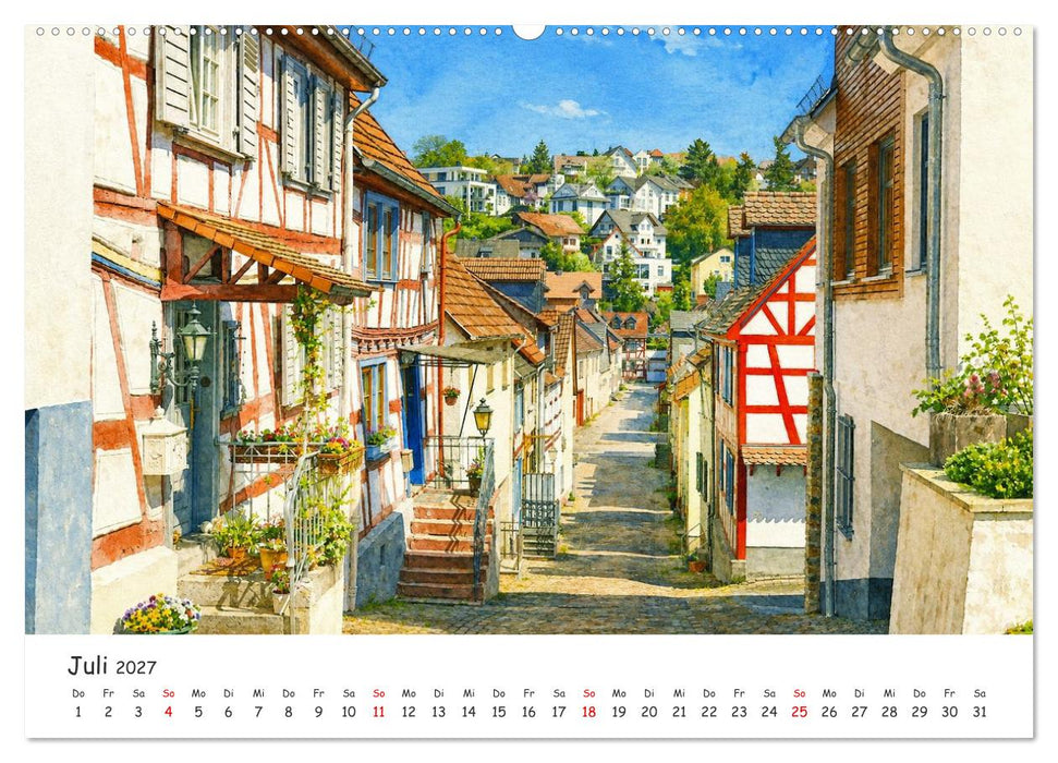 Idstein im Algorithmus der Kunst (CALVENDO Premium Wandkalender 2027)