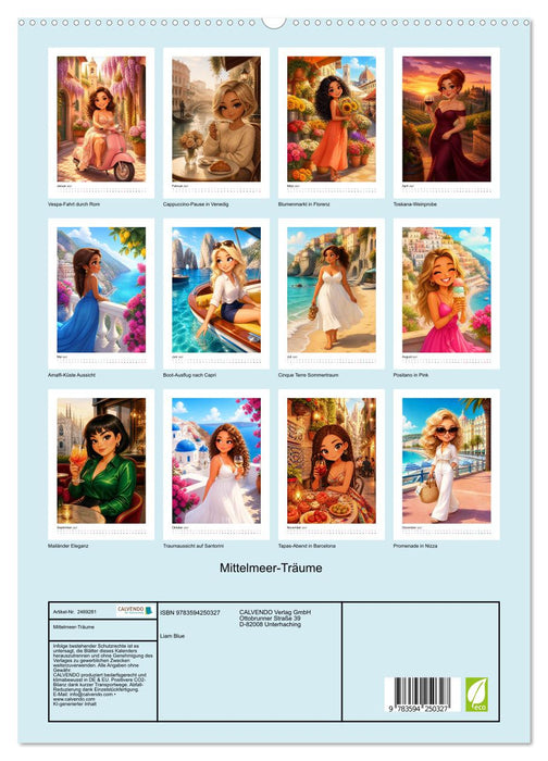 Mittelmeer-Träume (CALVENDO Premium Wandkalender 2027)