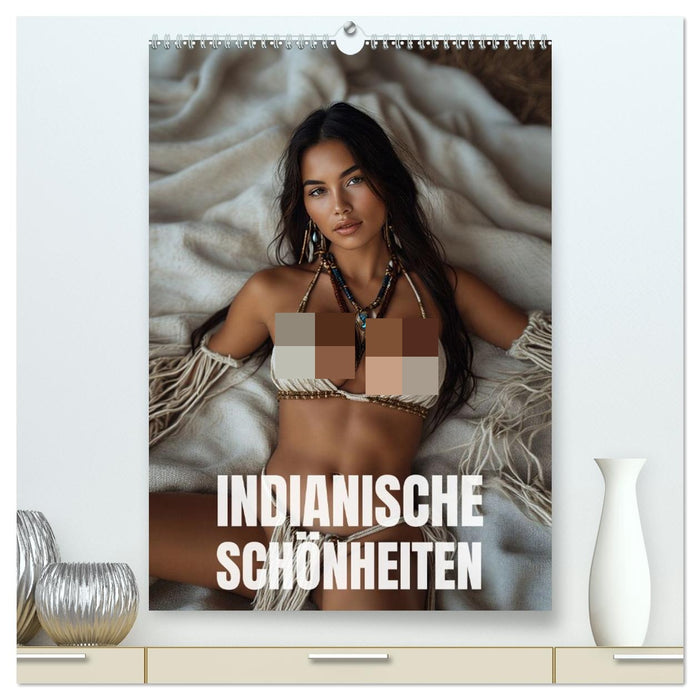 Indianische Schönheiten Kalender: Sinnliche Glamour Frauen in KI Kunst (CALVENDO Premium Wandkalender 2027)
