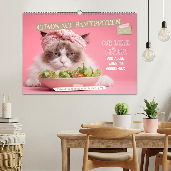 Chaos auf Samtpfoten (CALVENDO Wandkalender 2027)