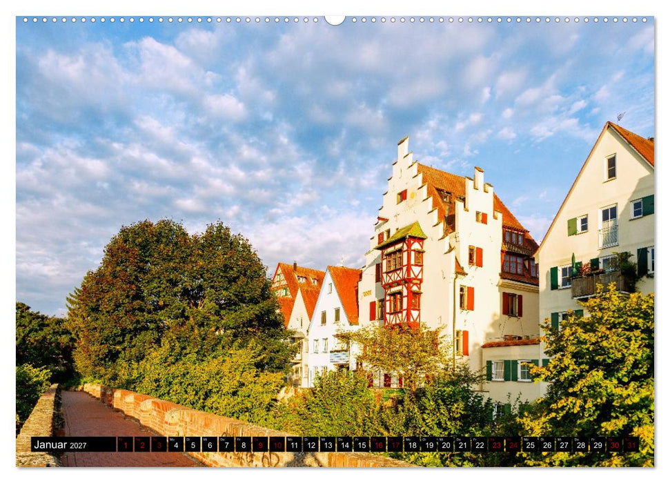 Donaustadt Ulm. Panoramaansichten und Stadtmomente (CALVENDO Premium Wandkalender 2027)