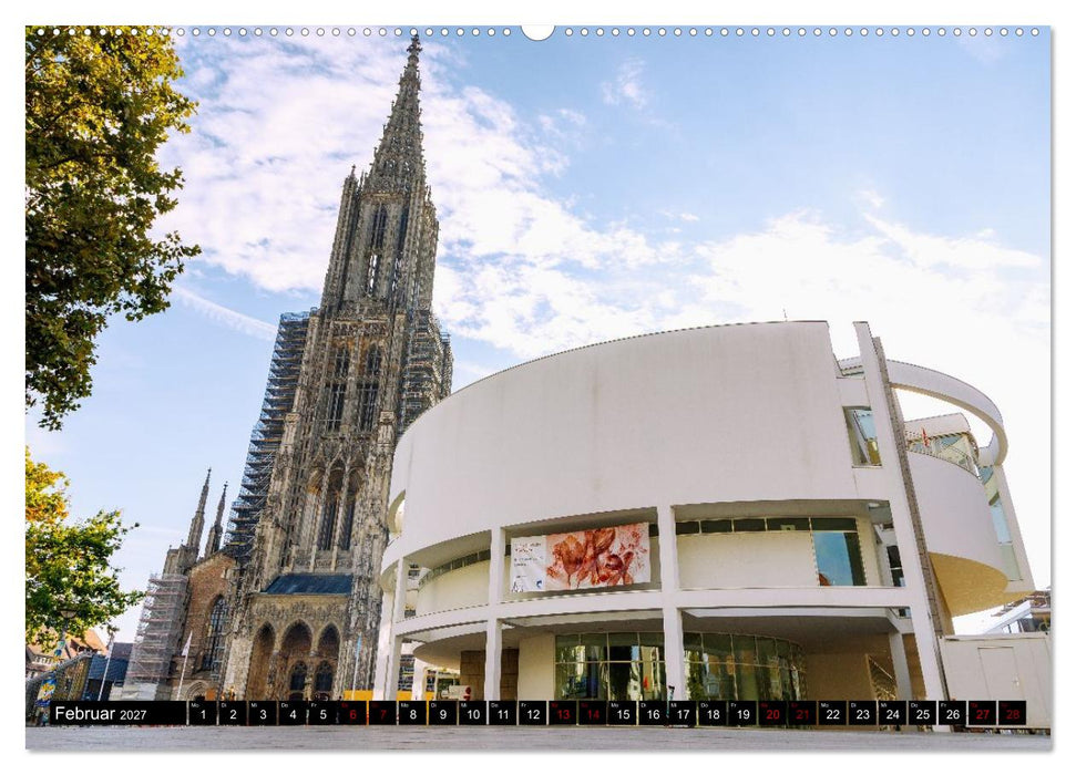 Donaustadt Ulm. Panoramaansichten und Stadtmomente (CALVENDO Premium Wandkalender 2027)