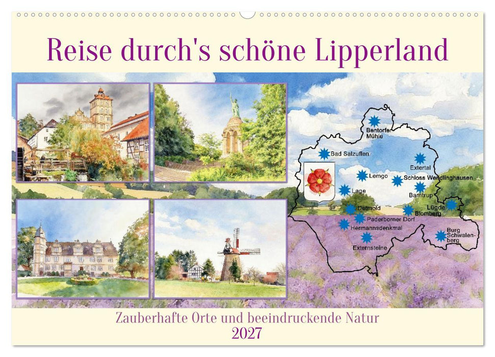 Reise durch's schöne Lipperland (CALVENDO Wandkalender 2027)