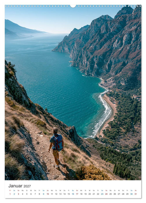 Gardasee Panorama (CALVENDO Premium Wandkalender 2027)