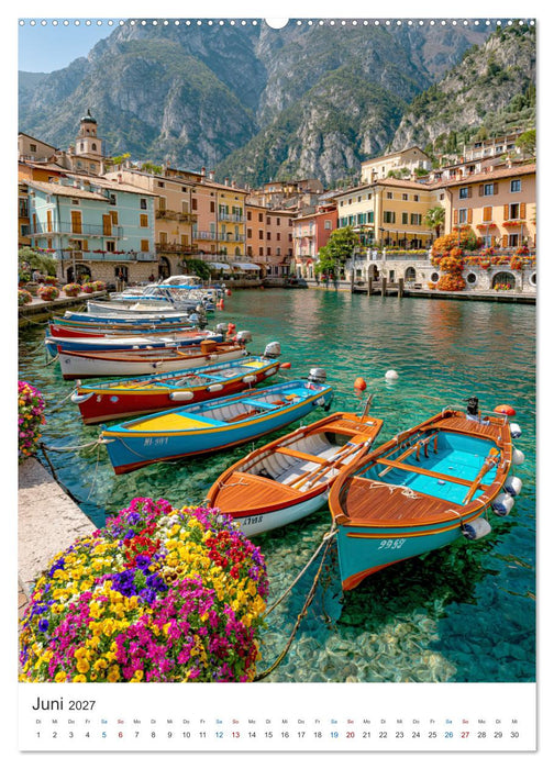 Gardasee Panorama (CALVENDO Premium Wandkalender 2027)