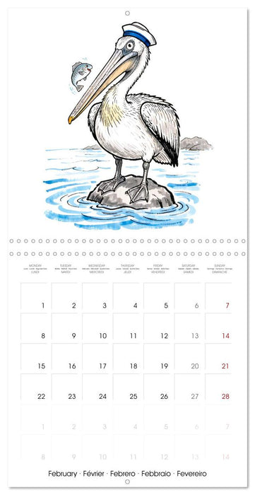 Coastal Ink Creatures - Expressive Marine Ink Art (CALVENDO Monthly Calendar 2027)