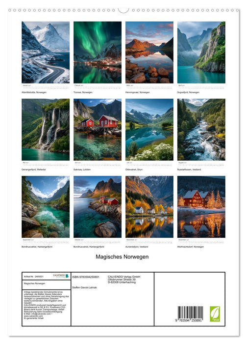 Magisches Norwegen (CALVENDO Premium Wandkalender 2027)