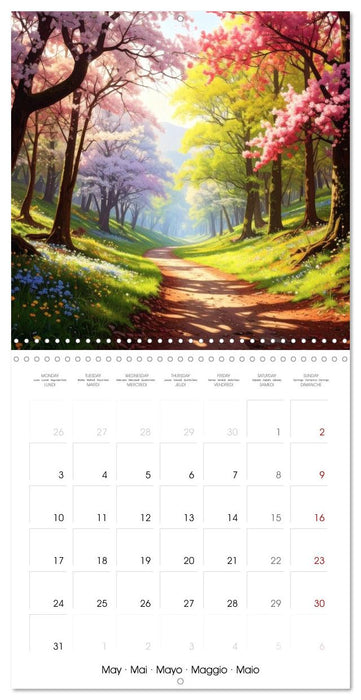 La forêt au fil des saisons (CALVENDO Calendrier mensuel 2027)