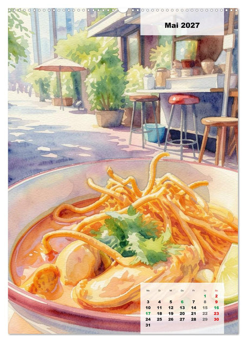 Genusswelten Bangkok (CALVENDO Wandkalender 2027)