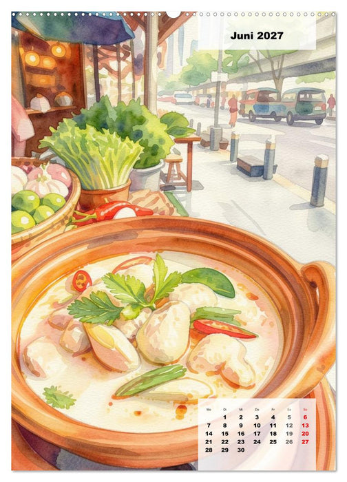 Genusswelten Bangkok (CALVENDO Wandkalender 2027)