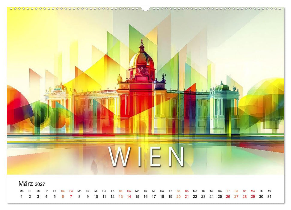 City Colors Europa - Die bunte Städte Kollektion (CALVENDO Wandkalender 2027)