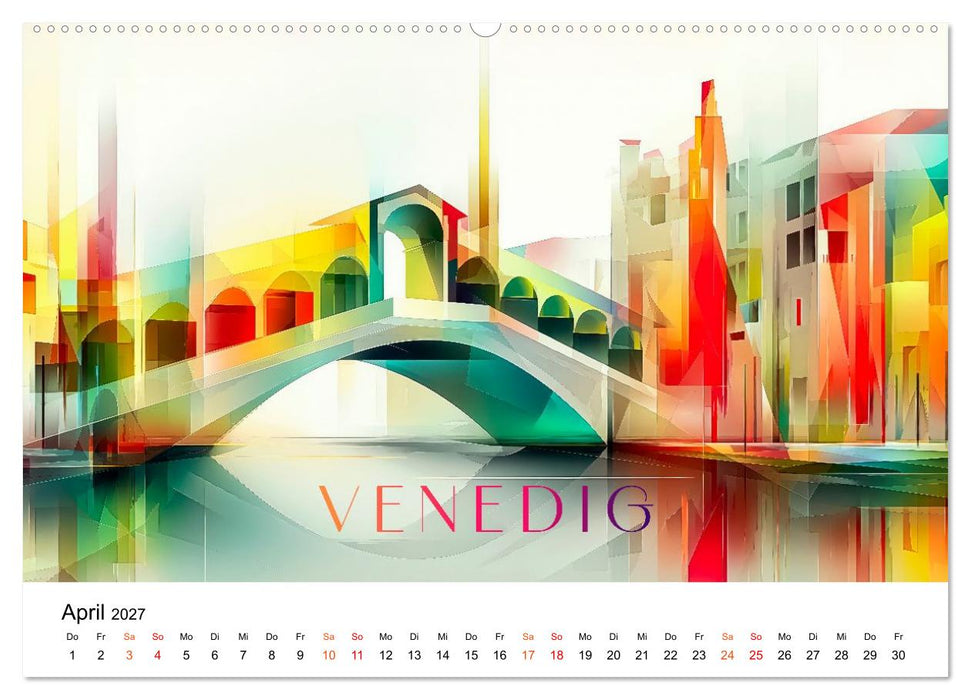 City Colors Europa - Die bunte Städte Kollektion (CALVENDO Wandkalender 2027)