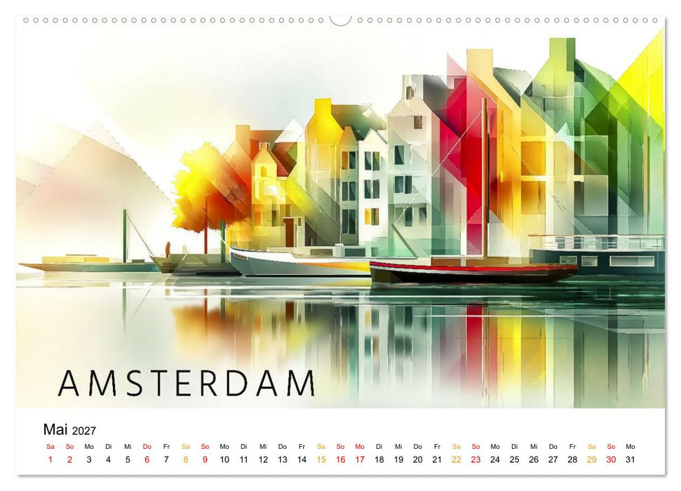 City Colors Europa - Die bunte Städte Kollektion (CALVENDO Wandkalender 2027)