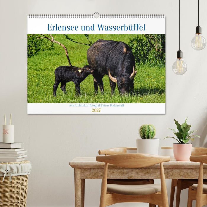Erlensee und Wasserbüffel (CALVENDO Wandkalender 2027)