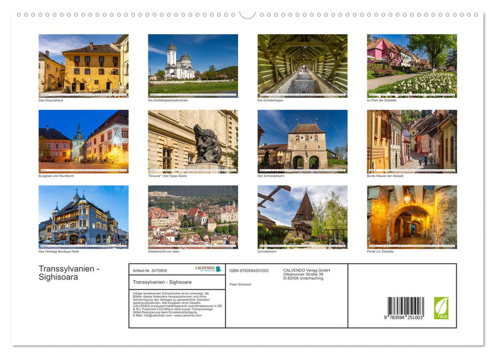 Transsylvanien - Sighisoara (CALVENDO Premium Wandkalender 2027)