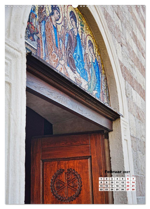 Kirchen rund um die Bucht von Kotor und in Budva (CALVENDO Wandkalender 2027)